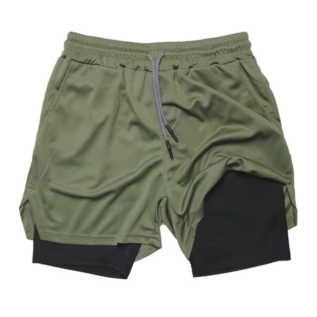 2-in-1 Heren Sportshort | 1+1 Gratis