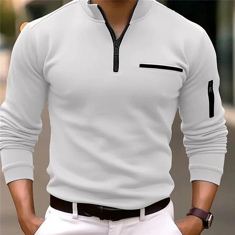 Corbin | Luxe Quarter-Zip Polo