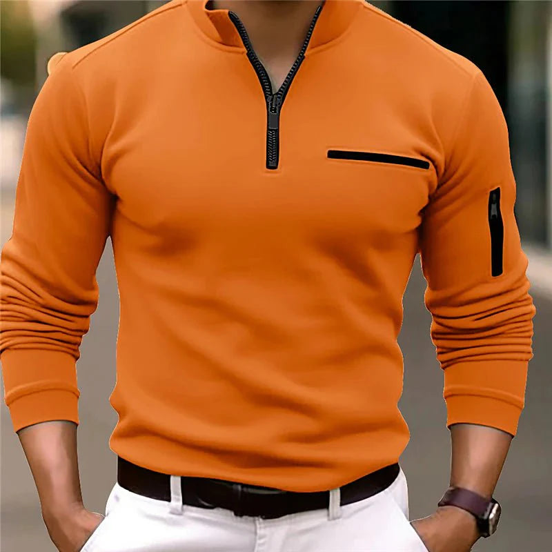 Corbin | Luxe Quarter-Zip Polo