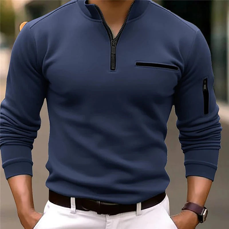 Corbin | Luxe Quarter-Zip Polo